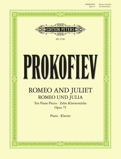 Romeo and Juliet - Ten Piano Pieces Op.75