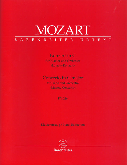 Konzert Nr.8 in C fur Klavier und Orchester"Lutzow-Konzert"  KV246