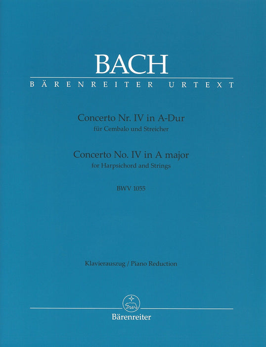 Concerto fur Cembalo und Streicher Nr.4 in A-Dur BWV1055
