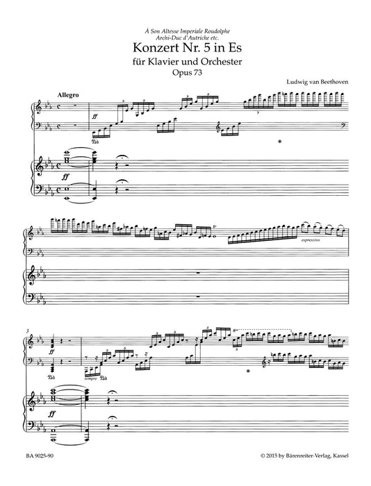 Concerto No.5 in E-flat major Op.73(PD)