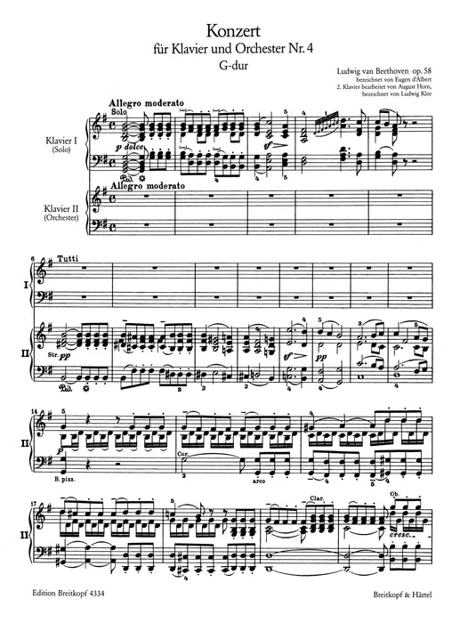 Konzert Nr.4 G-dur Op.58