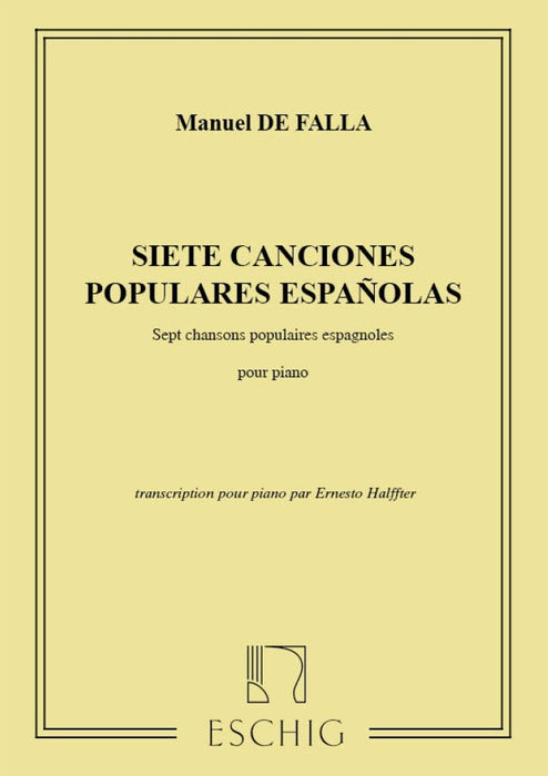 7 canciones populares espanolas (trans.Halffter, E.)