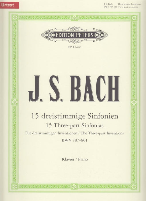 15 Dreistimmige Sinfonien BWV 787-801