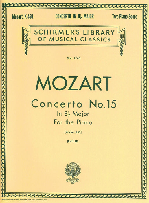 Concerto No.15 In B.flat-Major For the Piano KV450