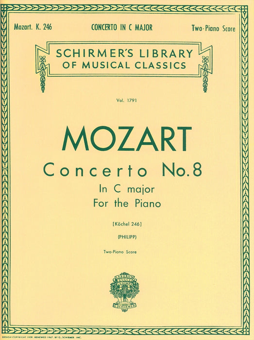 Concerto No.8 in C-major For the Piano KV246