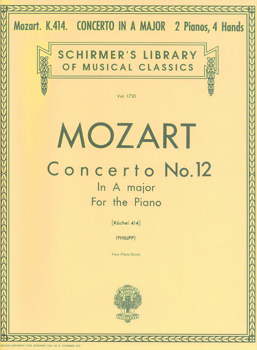 Concerto No.12 In A major KV414