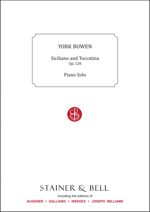 Siciliano and Toccatina Op.128 *POD