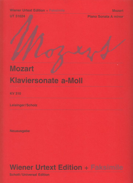 Piano Sonata KV 310 a-moll New Edition
