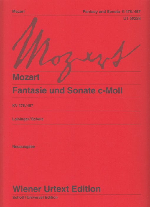 Fantasy and Sonata c-moll KV 475/457 Neuausgabe