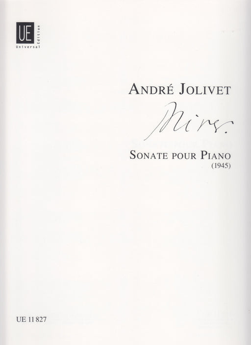 Sonate pour piano (1945)