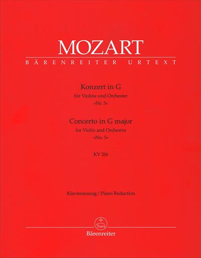 Konzert fur Violine und Orchester Nr.3 G-Dur KV 216 (PD)
