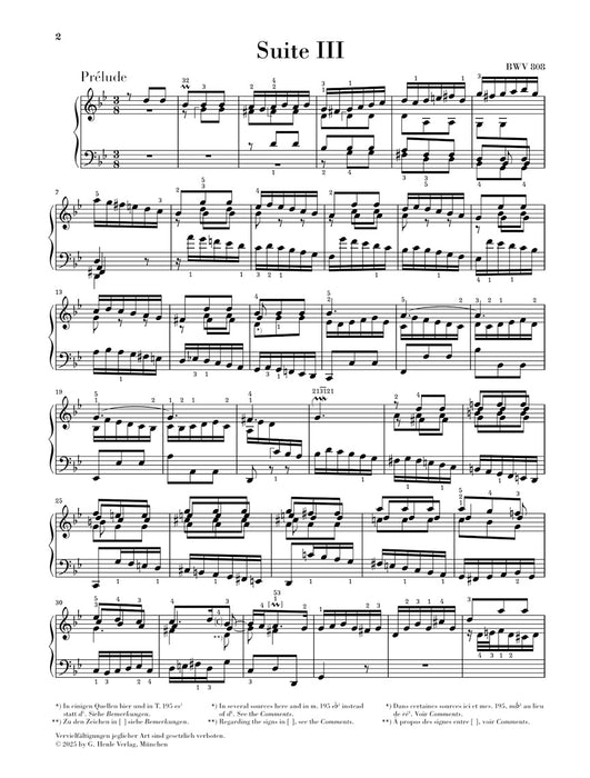 Englische Suite 3 g-moll BWV808