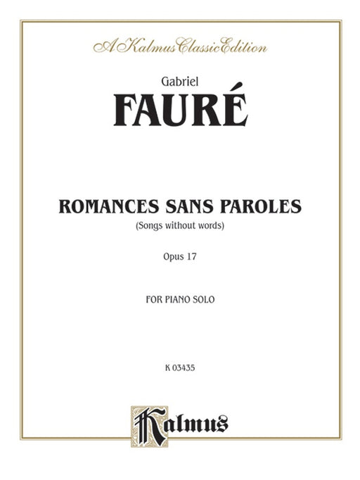 Romance sans paroles Op.17