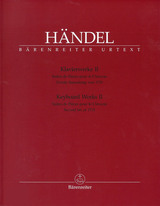 Keyboard Works 2 Suites de Pieces pour le Clavecin Second Set of 1733 HWV 434-442