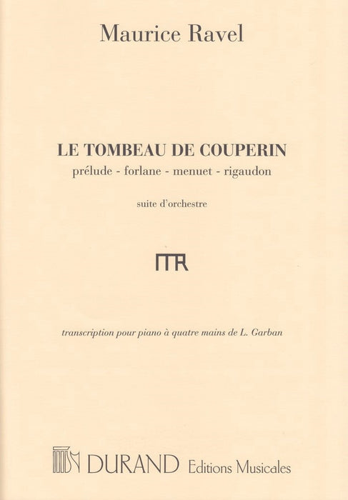 Le tombeau de couprin -Suite d'Orchestre(1P4H)