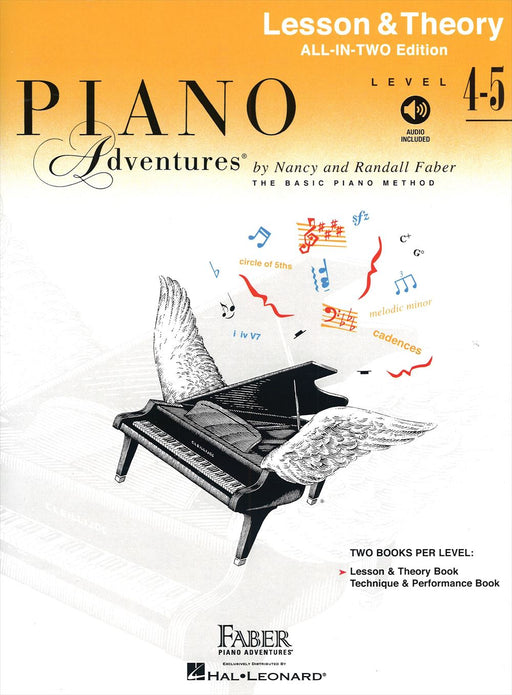 [英語版]Piano Adventure Lesson＆Theory Level 4-5 All-in-Two Edition[Audio版]