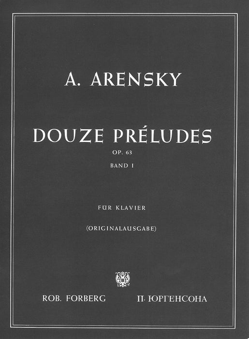 12 PRELUDES OP.63 BAND 1 ORIGINALAUSGABE