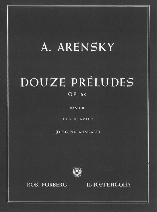 12 PRELUDES Op.63 BAND 2 ORIGINALAUSGABE