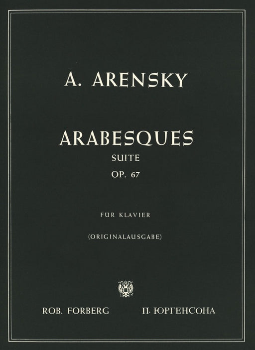 ARABESQUES SUITE OP.67 ORIGINALAUSGABE