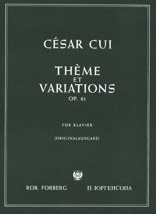 THEME ET VARIATIONS OP.61 ORIGINALAUSGABE