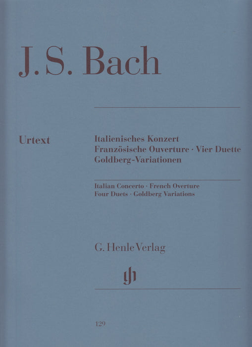 Italienisches Konzert, Franzosische Ouverture, Vier Duette, Goldberg-Variationen