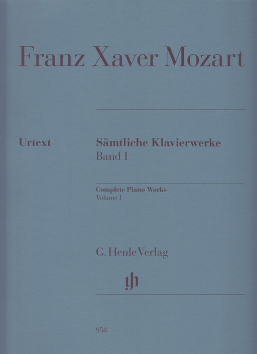 Samtliche Klavierwerke Band I