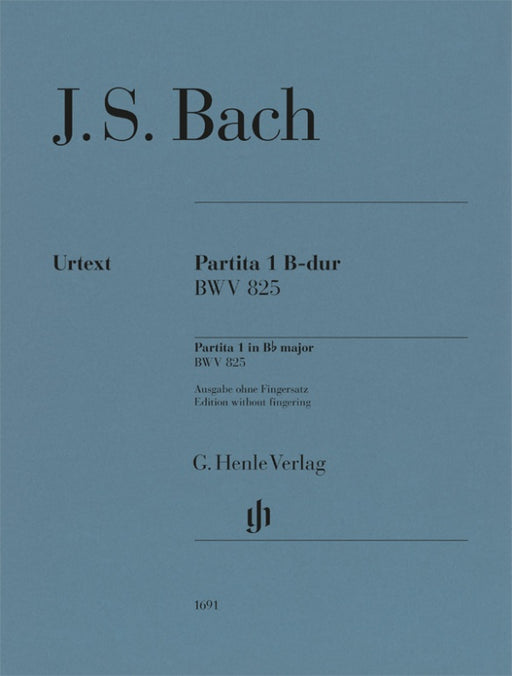 Partita No.1 B-dur BWV825(without fingering)