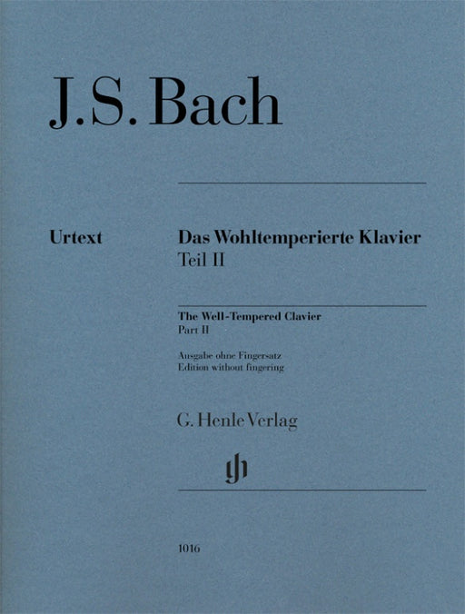 Das Wohltemperierte Klavier Teil 2(without fingering)