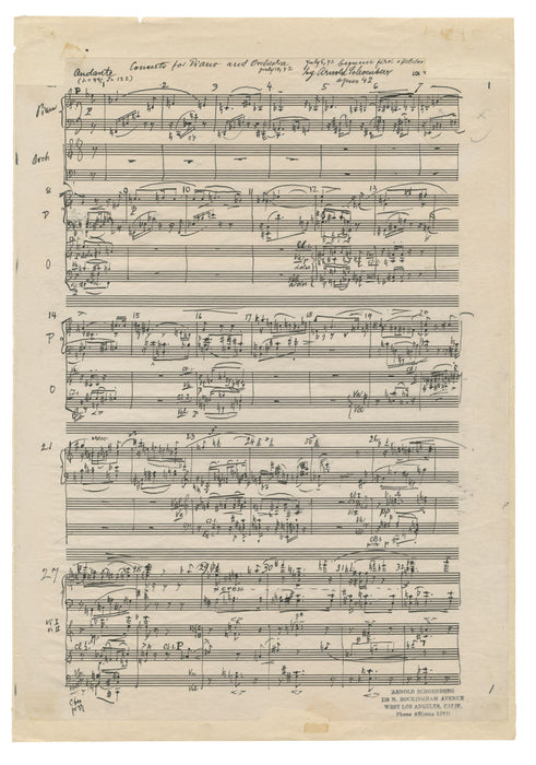 Concerto for Piano and Orchestra op.42 [Facsimile]