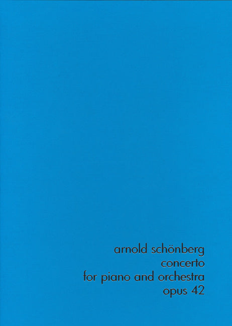 Concerto for Piano and Orchestra op.42 [Facsimile]