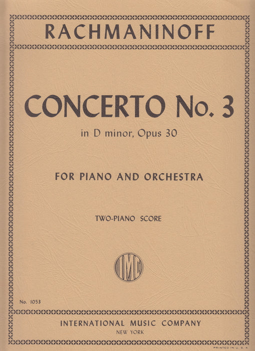 CONCERTO No.3 in D minor, Op.30 for Piano & Orchestra