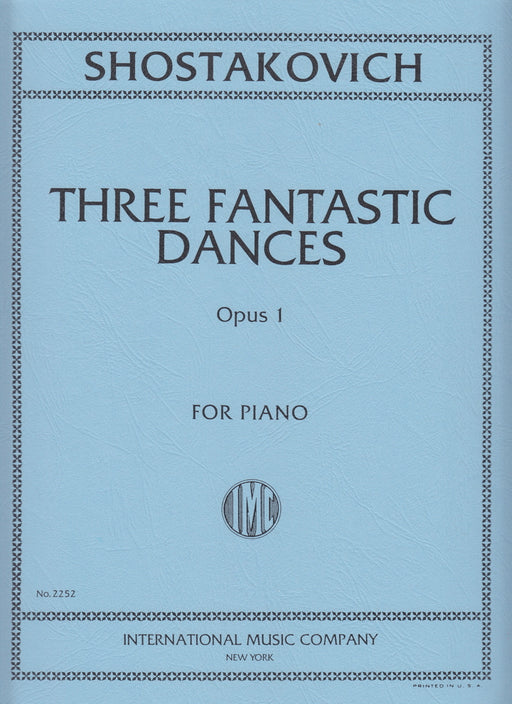 3 FANTASTIC DANCES Op.1