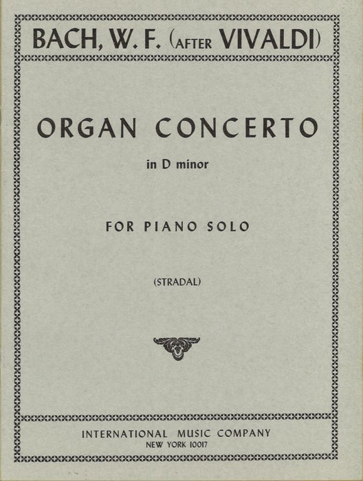 Organ Concerto in D minor Op.3 No.11 RV 565(piano solo)