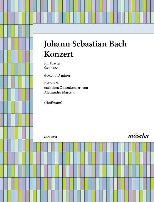 Konzert D minor BWV974 nach dem Oboenkonzert von Alessandro Marcello