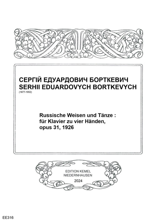 Russische Weisen und Tanze op.31 (1P4H)