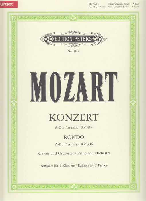 Konzert Nr.12 A-Dur KV414 / Rondo A-dur KV386  URTEXT