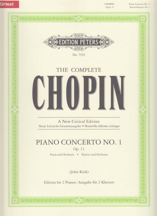 Concerto No.1 [A New Critical Edition] URTEXT