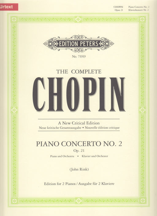 Concerto No.2 [A New Critical Edition] URTEXT