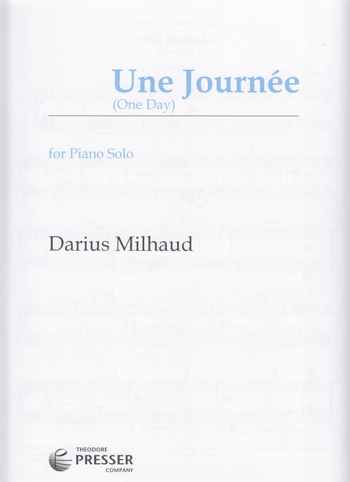 Une Journee (One Day) for Piano Solo 