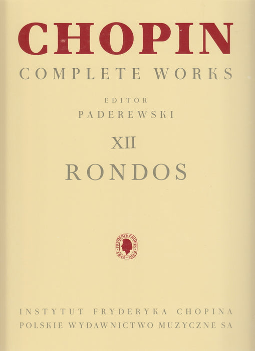 CW12 Rondos - ロンド集 [パデレフスキ校訂 英語版] - ショパン — 楽譜専門店 Crescendo alle