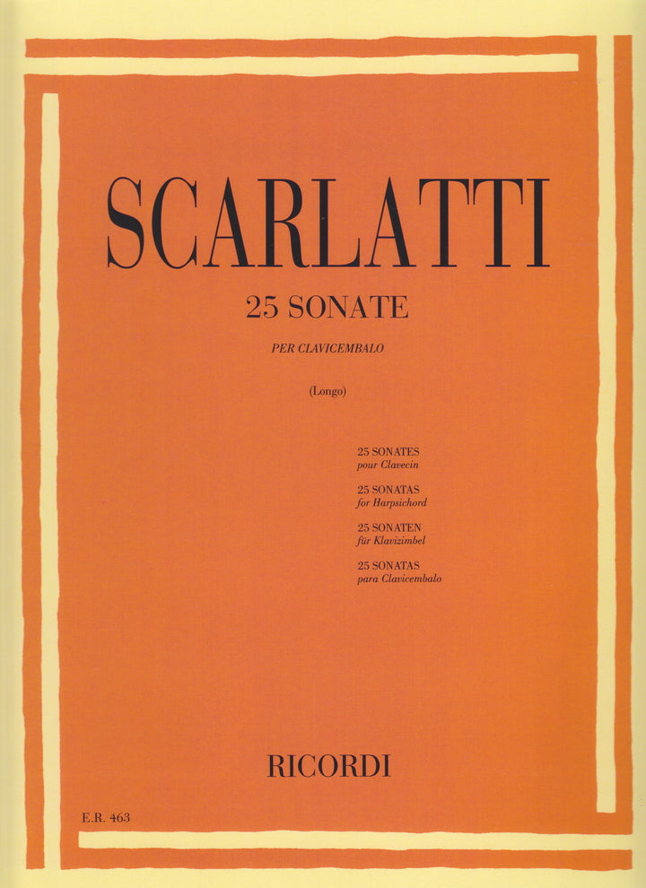 25 Sonate per clavicembalo [Longo] - 25のソナタ（ロンゴ校訂