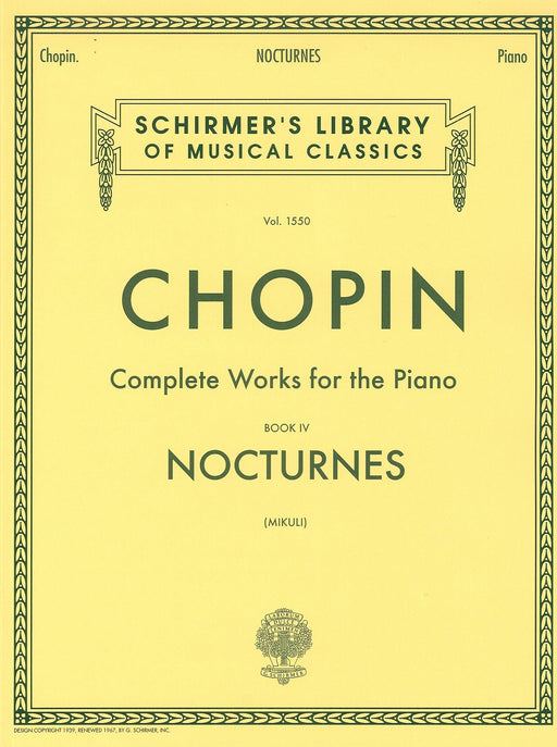 Complete Works for the Piano Book 4 NOCTURNES [Mikuli]