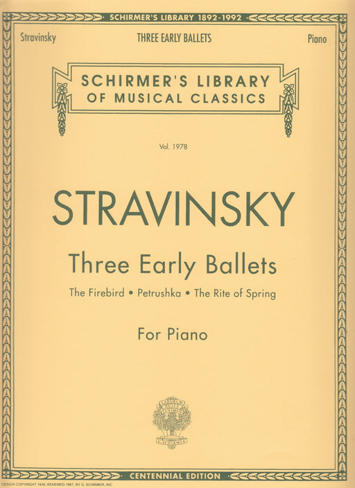 Three Early Ballets for Piano