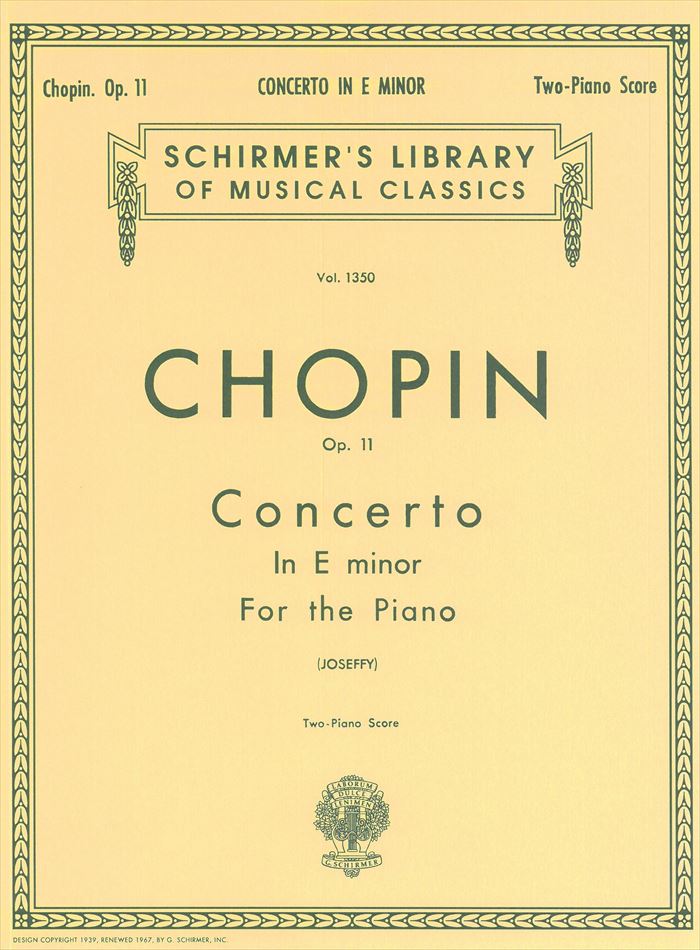 Concerto In E minor Op.11 - ピアノ協奏曲 ホ短調 作品11 (ピアノ