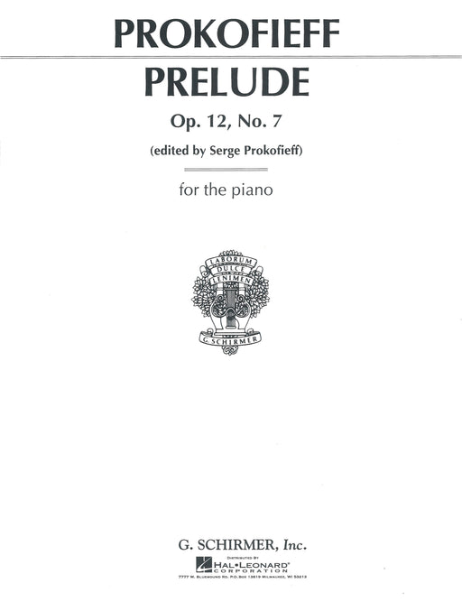 PRELUDE Op.12, No.7