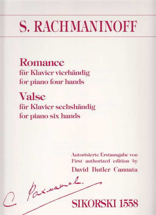 Romance / Valse Autorisierte Erstausgabe