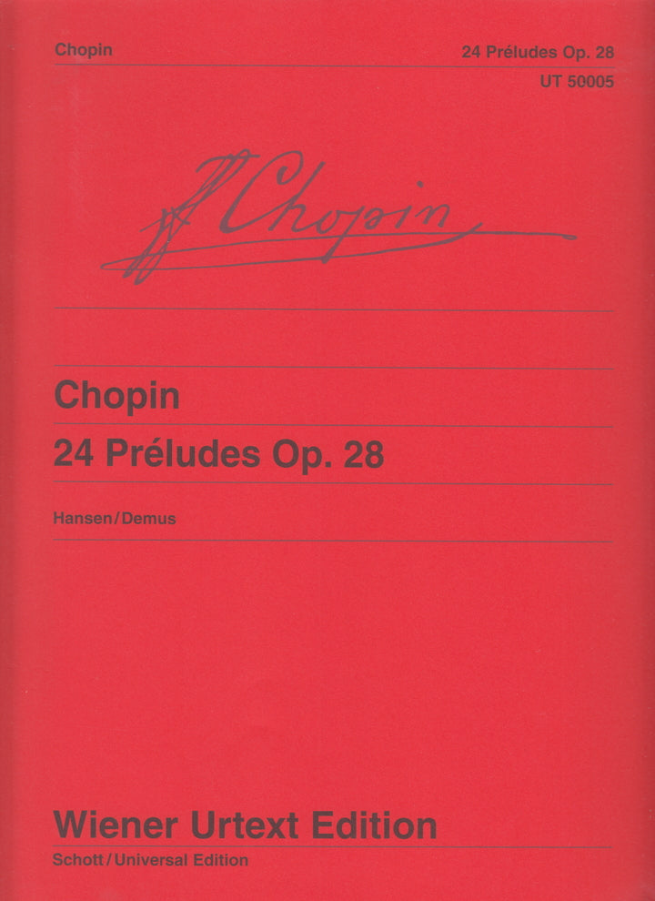24 Preludes Op.28 - 24の前奏曲集 作品28 - ショパン — 楽譜専門店