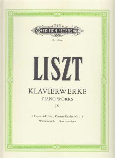Klavierwerke Band.4 Paganini-Etuden etc. [Sauer]