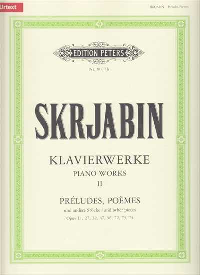 KLAVIERWERKE BAND 2 Preludes, Poemes URTEXT