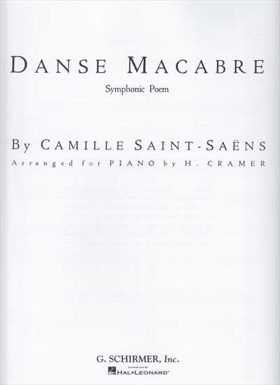 DANSE MACABRE Symphonic Poem